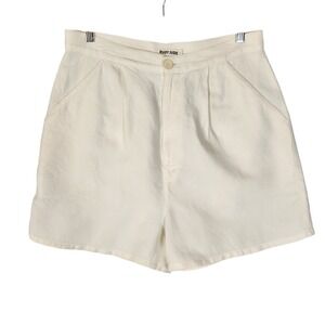 Rudy Jude Adult Pleated Shorts Natural Cream 100% Organic Cotton Size 5 XXL
